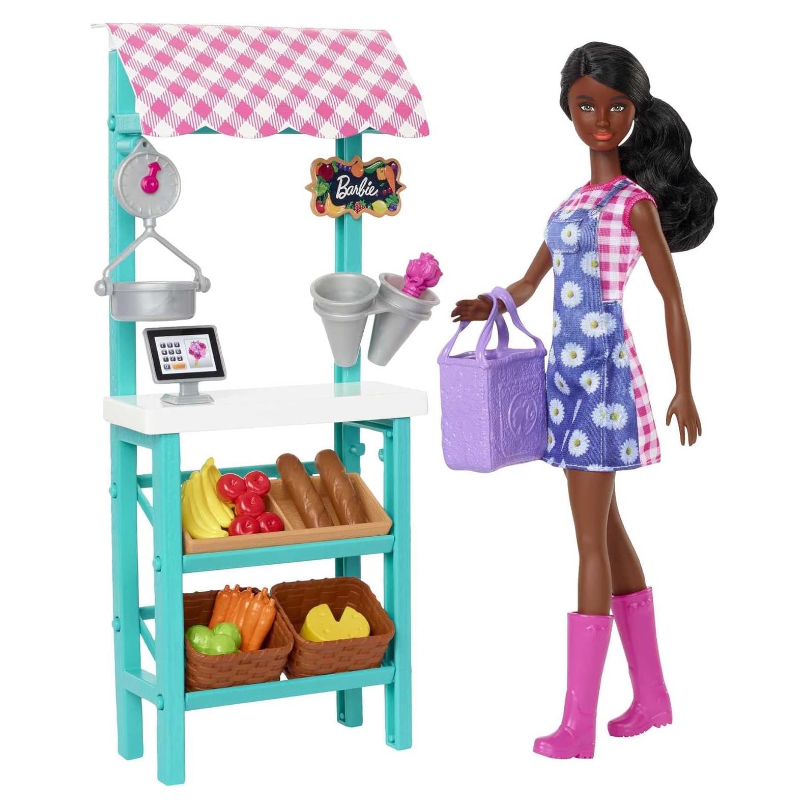 Muñeca Barbie Mercado de Agricultores con Accesorios