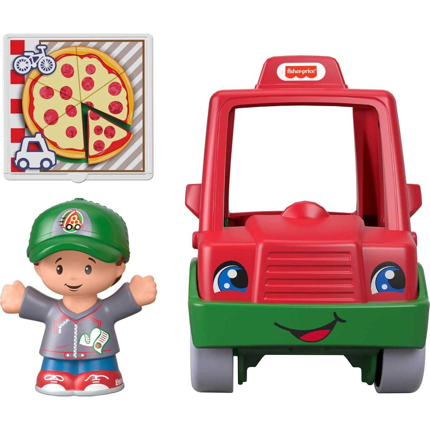 Fisher-Price Coche de Entrega de Pizza Little People