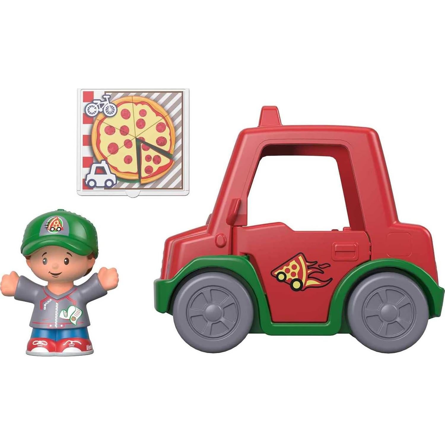 Fisher-Price Coche de Entrega de Pizza Little People