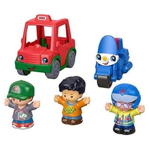 Juego de Vehículos Fisher-Price Little People Motocicleta y Coche