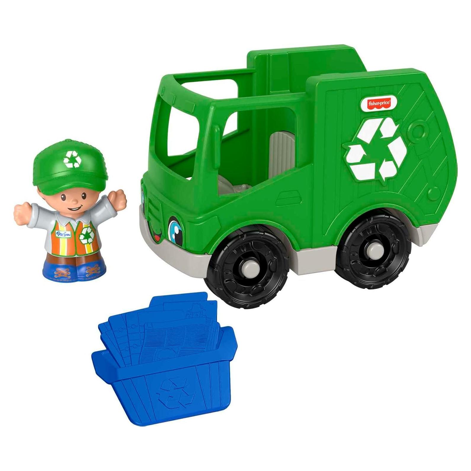Camión de Reciclaje Empujable Fisher-Price GMJ17 para Niños