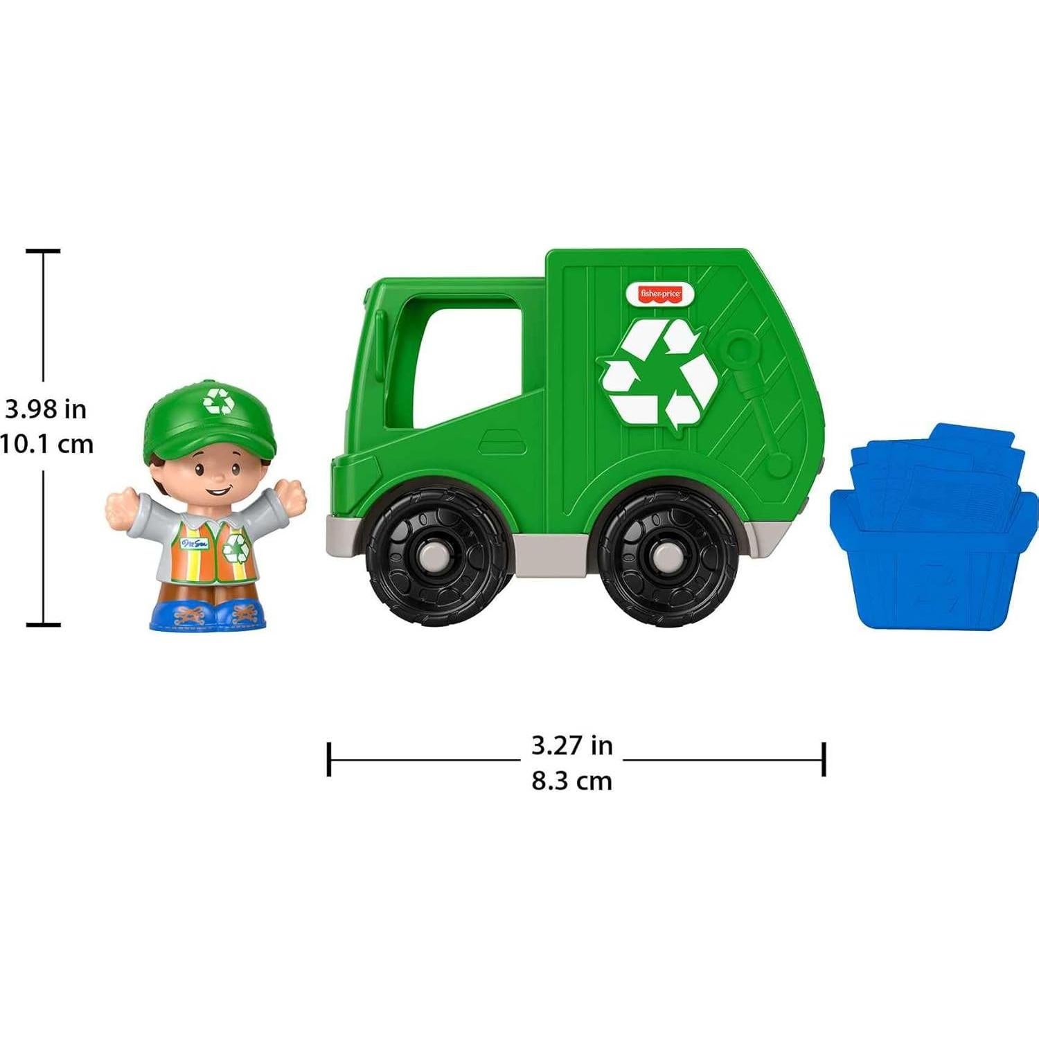 Camión de Reciclaje Empujable Fisher-Price GMJ17 para Niños