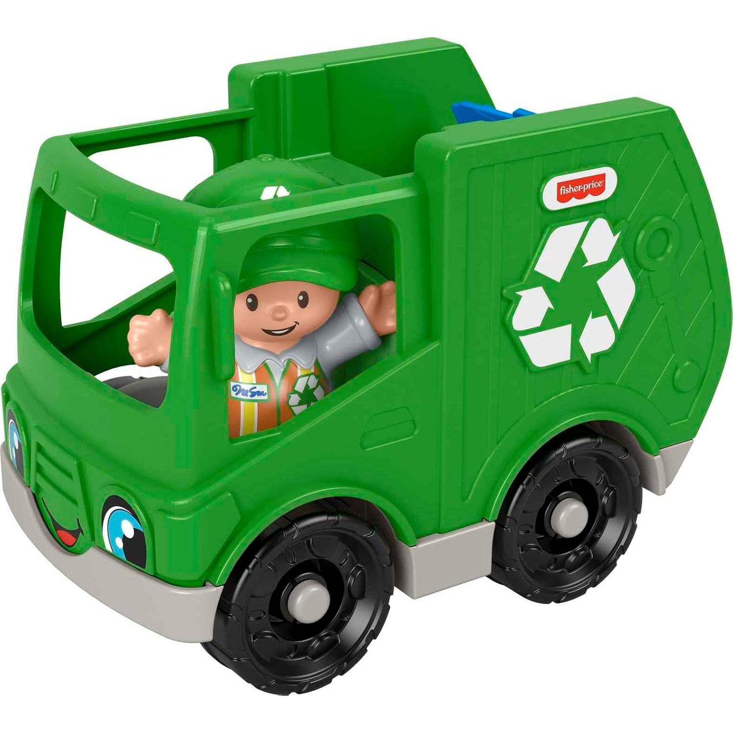 Camión de Reciclaje Empujable Fisher-Price GMJ17 para Niños