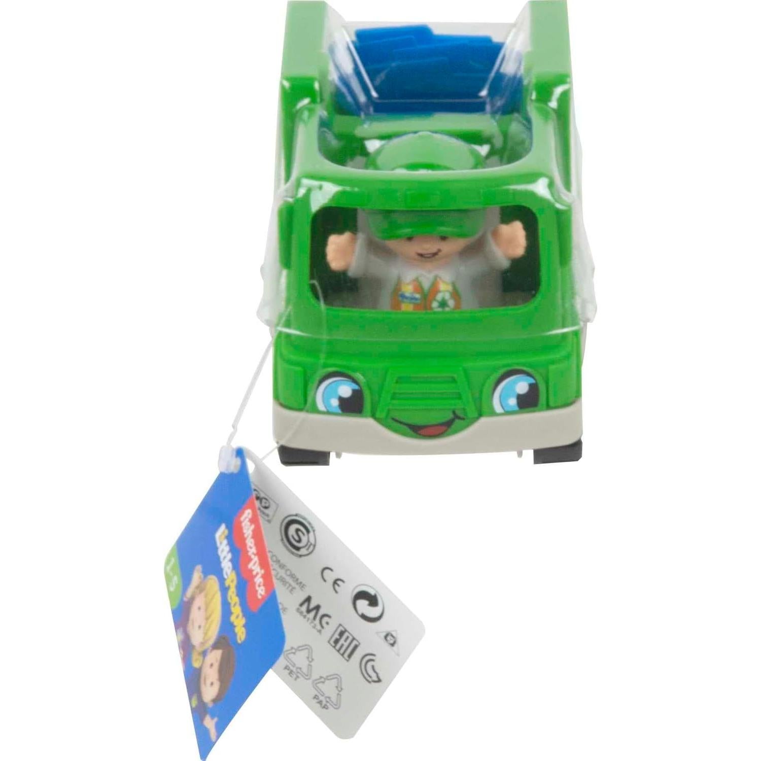 Camión de Reciclaje Empujable Fisher-Price GMJ17 para Niños