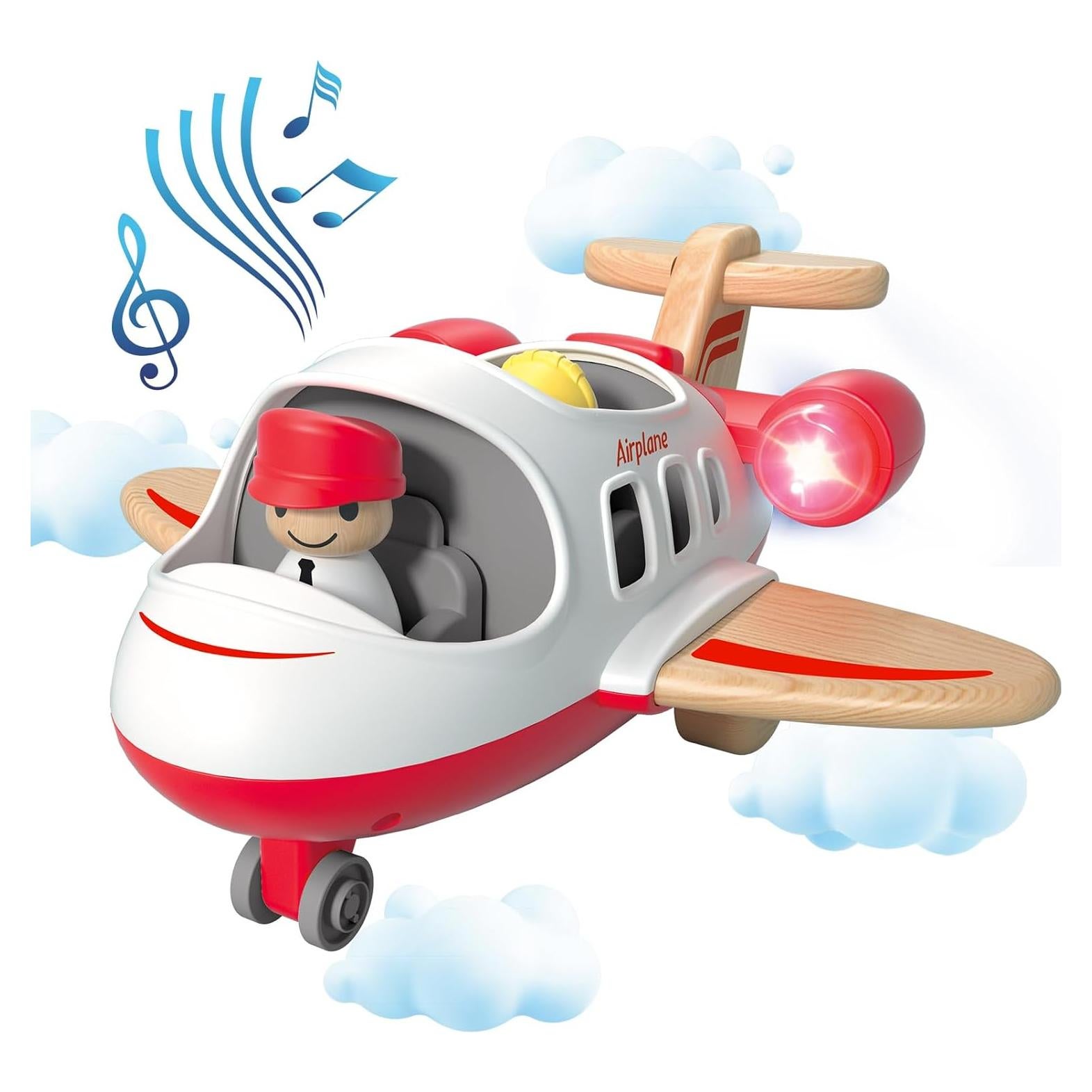 Juguete de Avión Interactivo Wanborns con Luz y Sonido