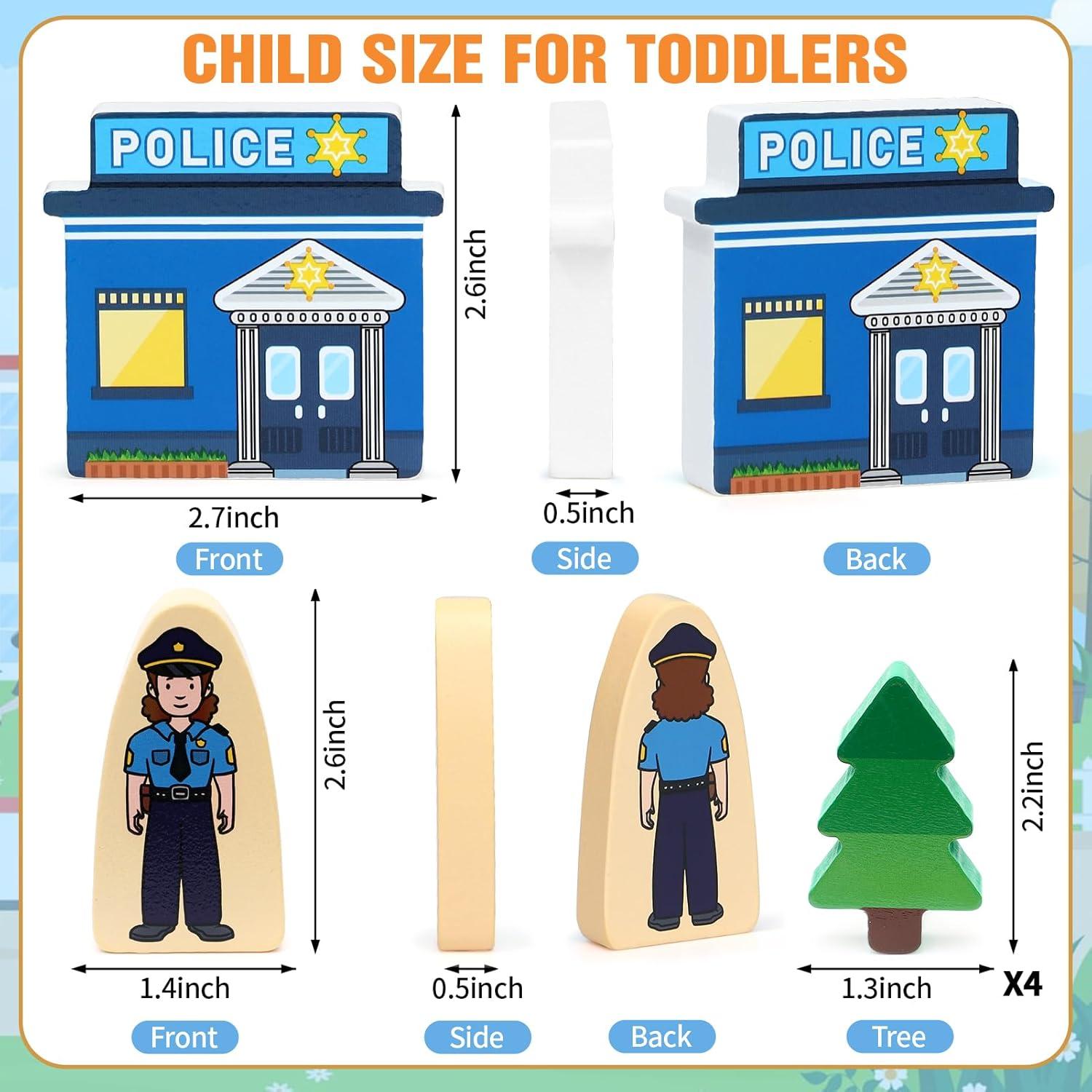 Juguetes de Rol de Madera Atoylink 36 Piezas para Niños