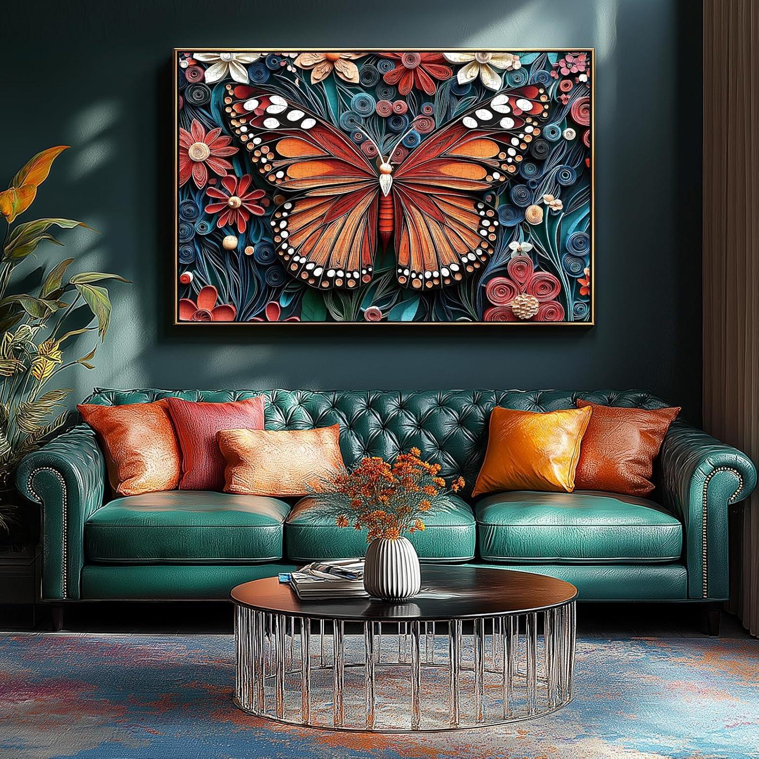 Rompecabezas 1000 Piezas JIUJIU Mariposa Arte 70x50 cm