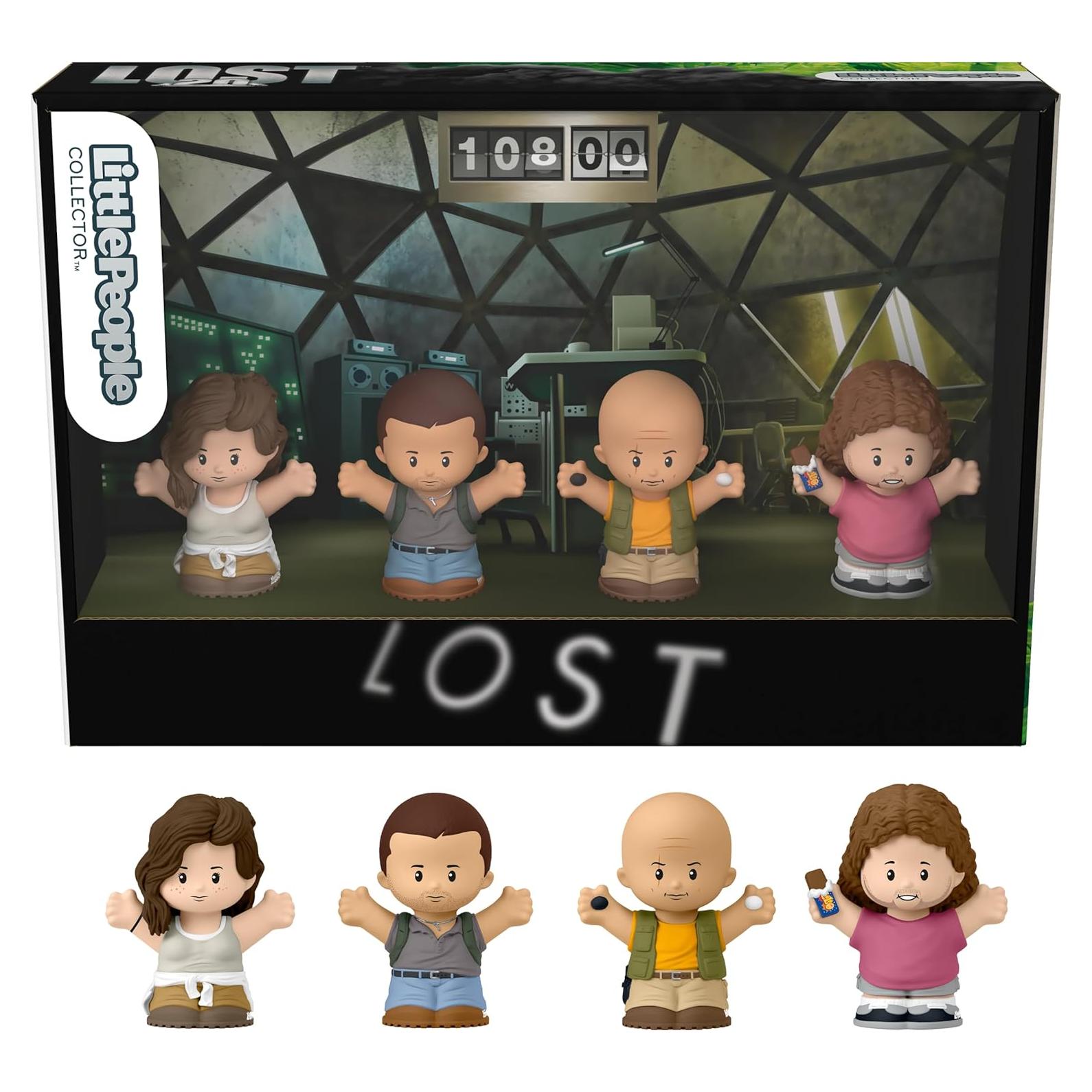 Conjunto de Figuras Coleccionables Fisher-Price LOST 20 Aniversario