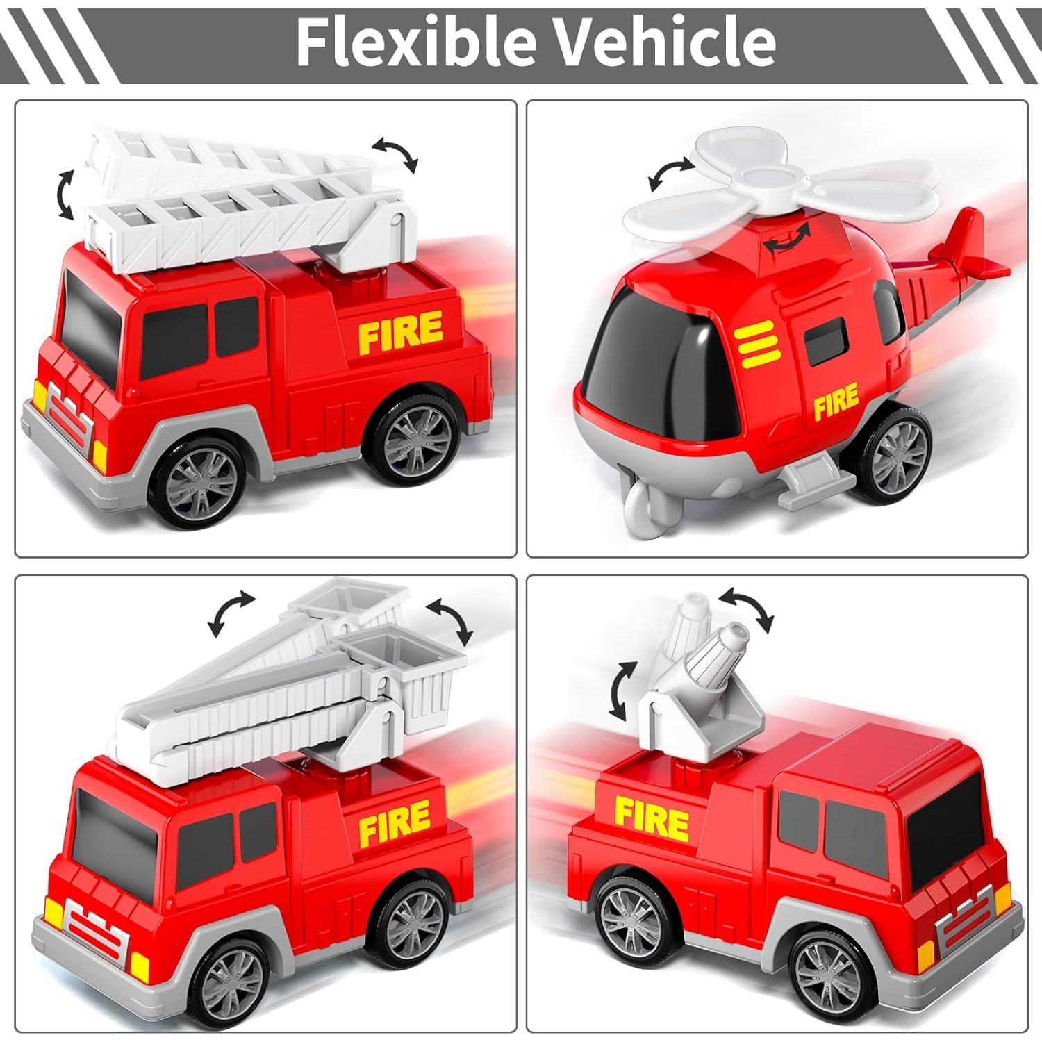 Camión de Bomberos 5 en 1 Bennol para Niños 1-6 Años