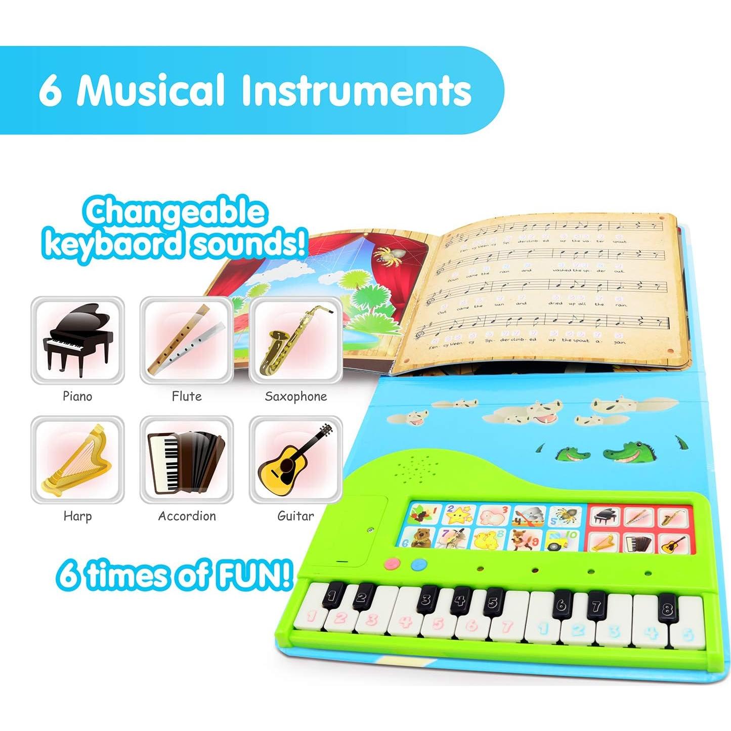 Libro de Piano Interactivo Best Learning 21.5x18 cm - Juguete Educativo