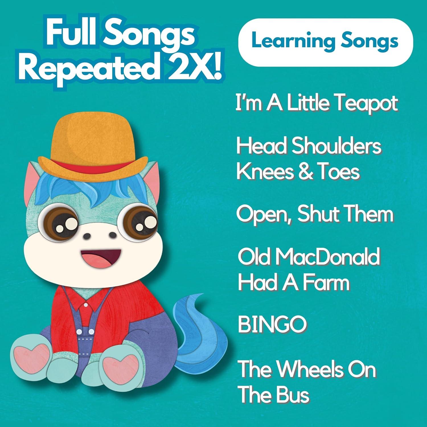 Libro Musical Interactivo Happy Little Bear Cub - Canciones para Niños 1-3 Años