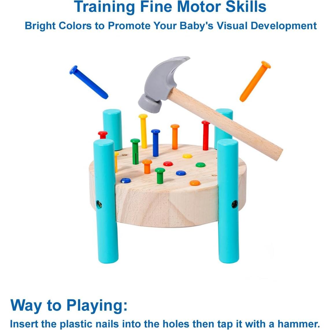 Banco de Trabajo de Madera Shenzhenshi 17.78x17.78 cm Juguete Educativo