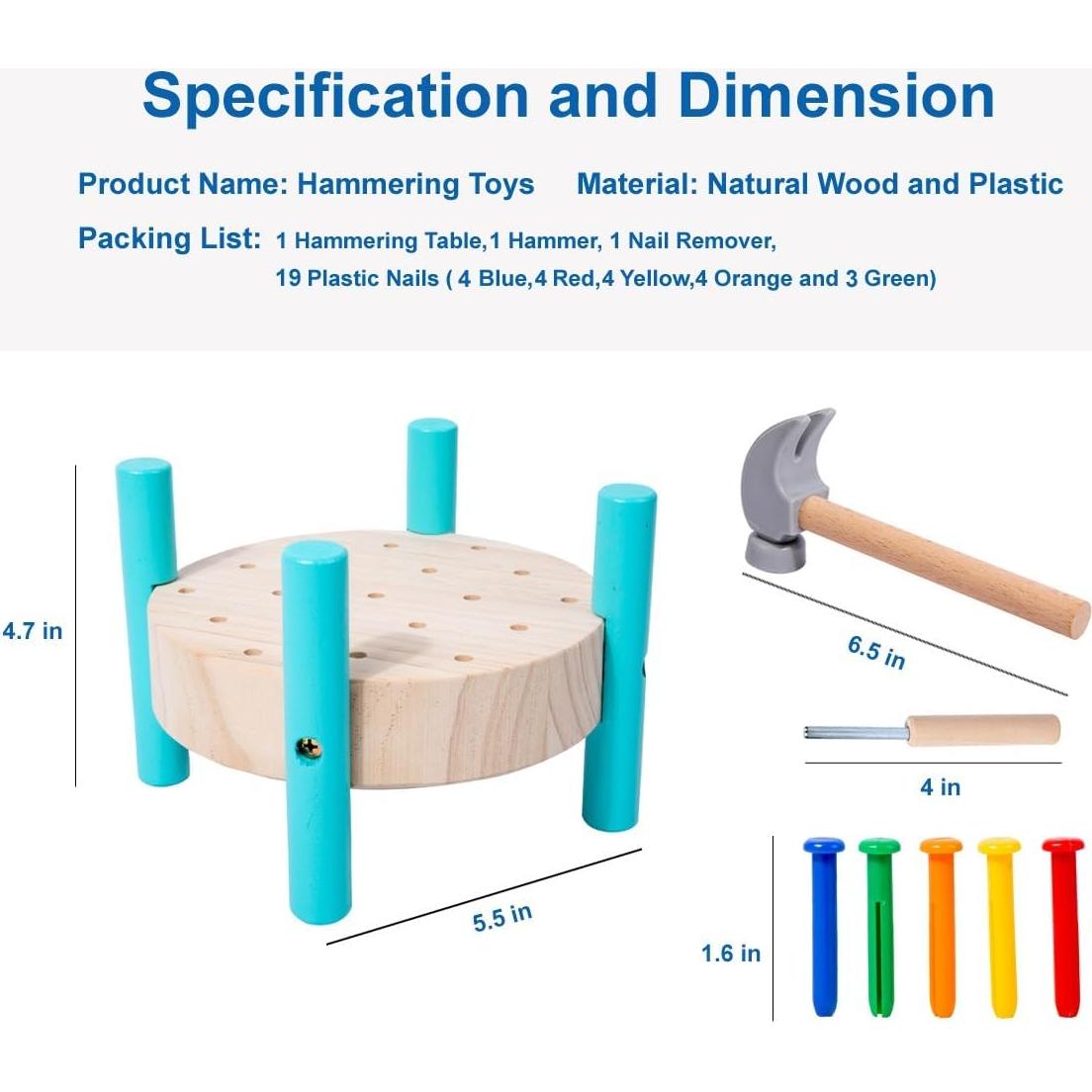 Banco de Trabajo de Madera Shenzhenshi 17.78x17.78 cm Juguete Educativo