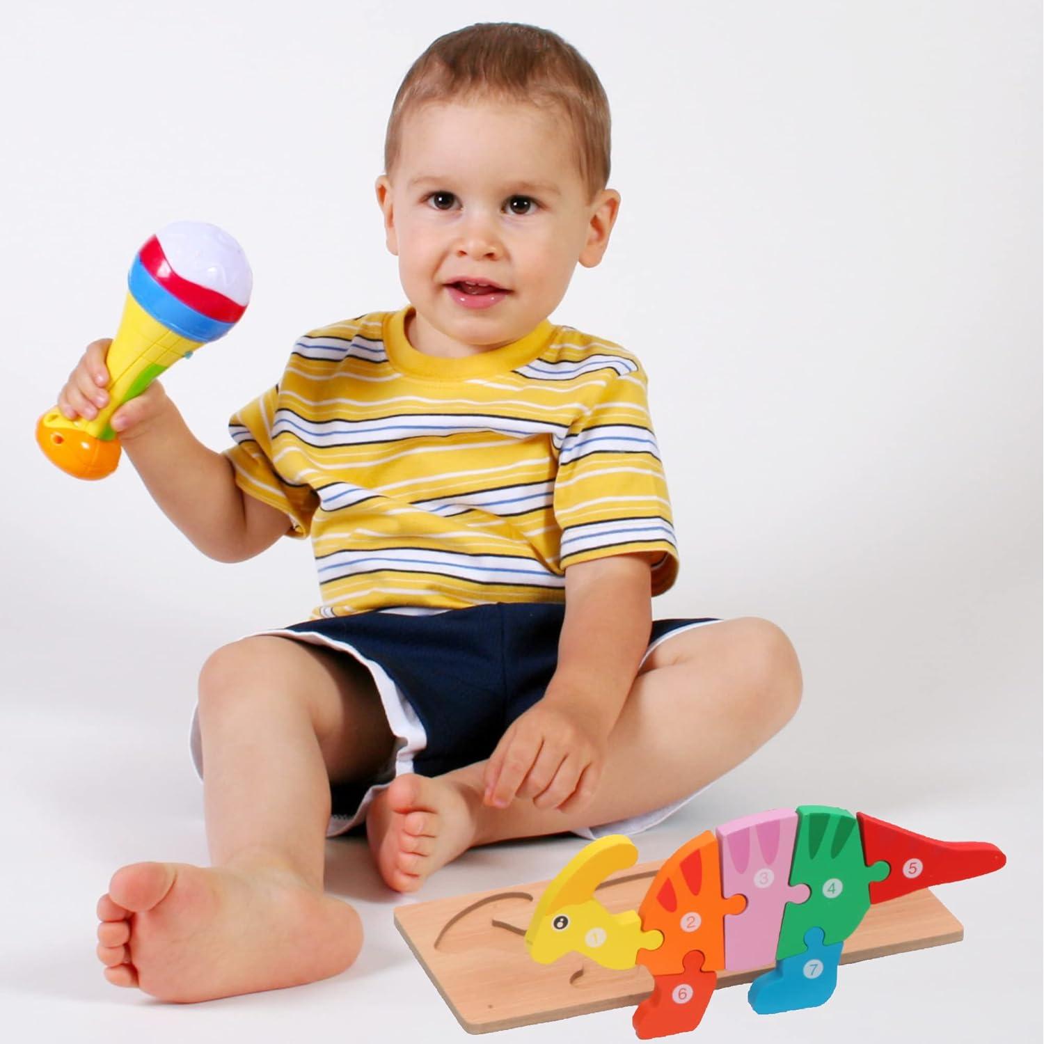 Rompecabezas de Madera Montessori Mama - Dinosaurios 5 Piezas