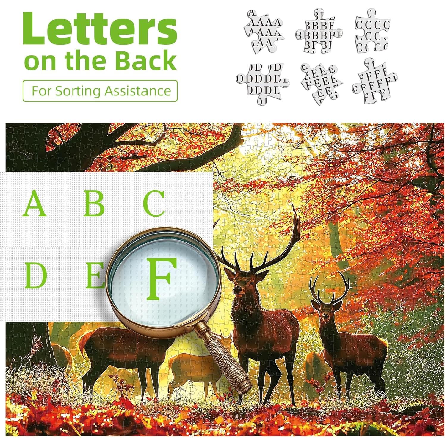 Rompecabezas 1000 Piezas MINIWAN Alce en Otoño 70x50 cm