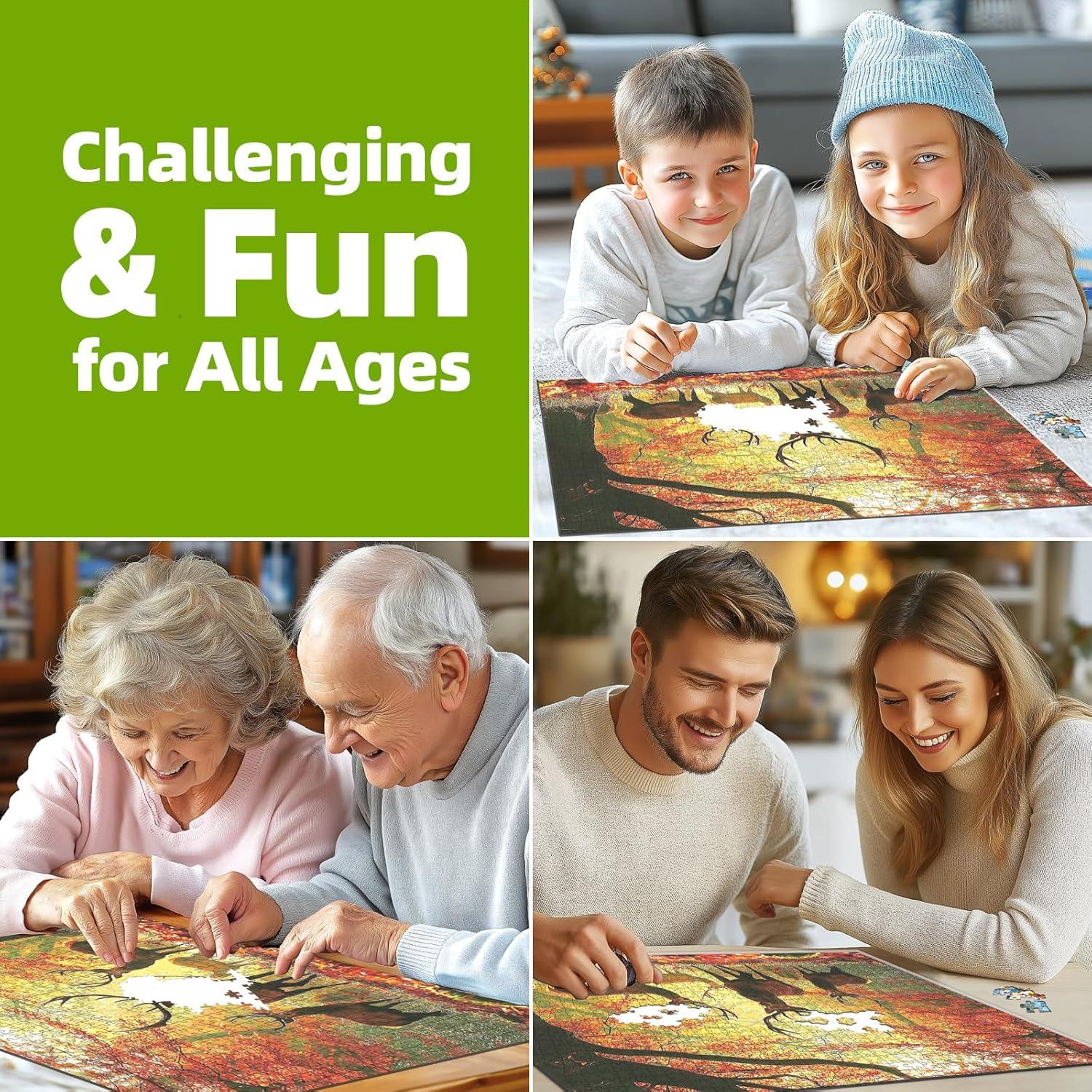 Rompecabezas 1000 Piezas MINIWAN Alce en Otoño 70x50 cm