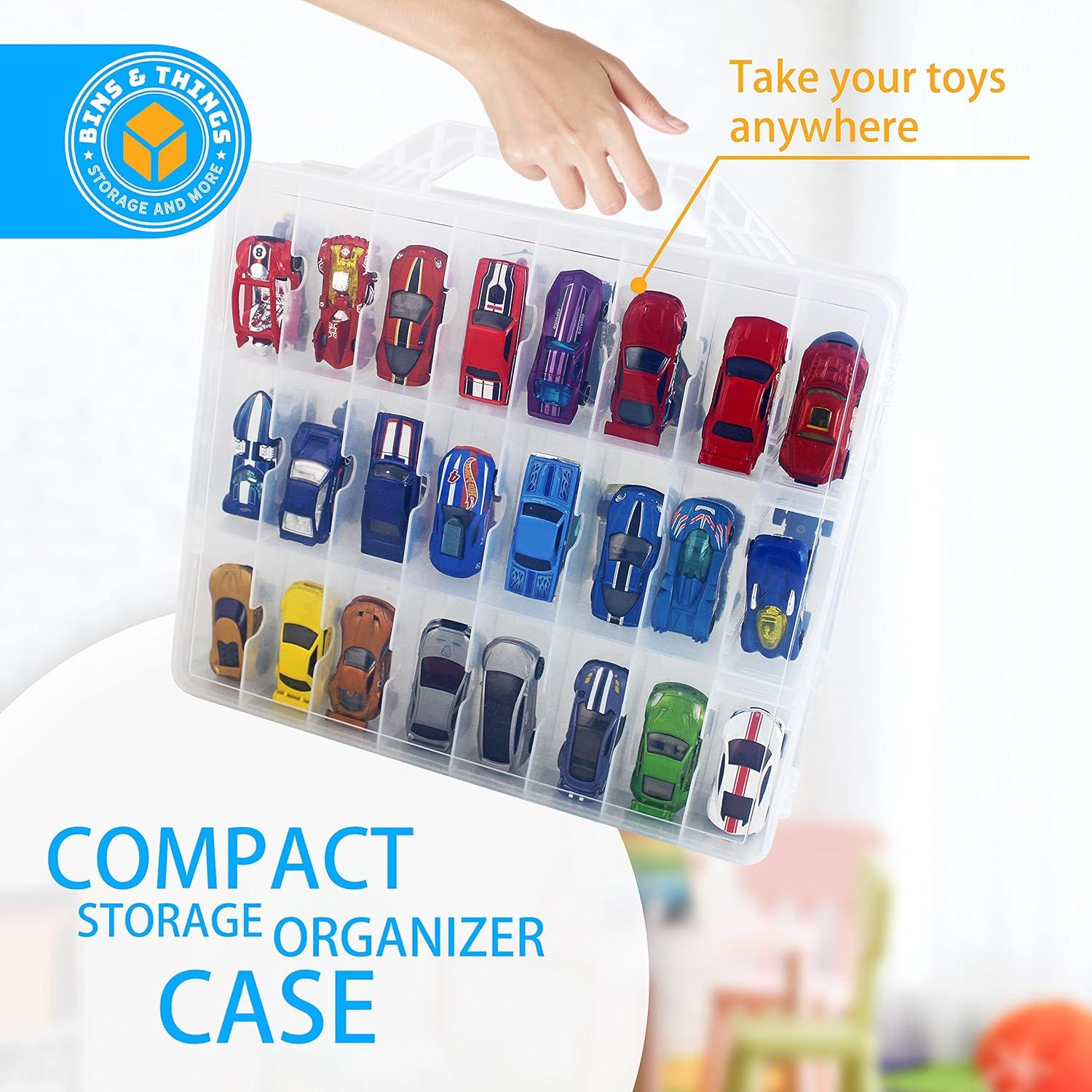 Estuche organizador de coches de juguete Bins & Things 24 compartimentos