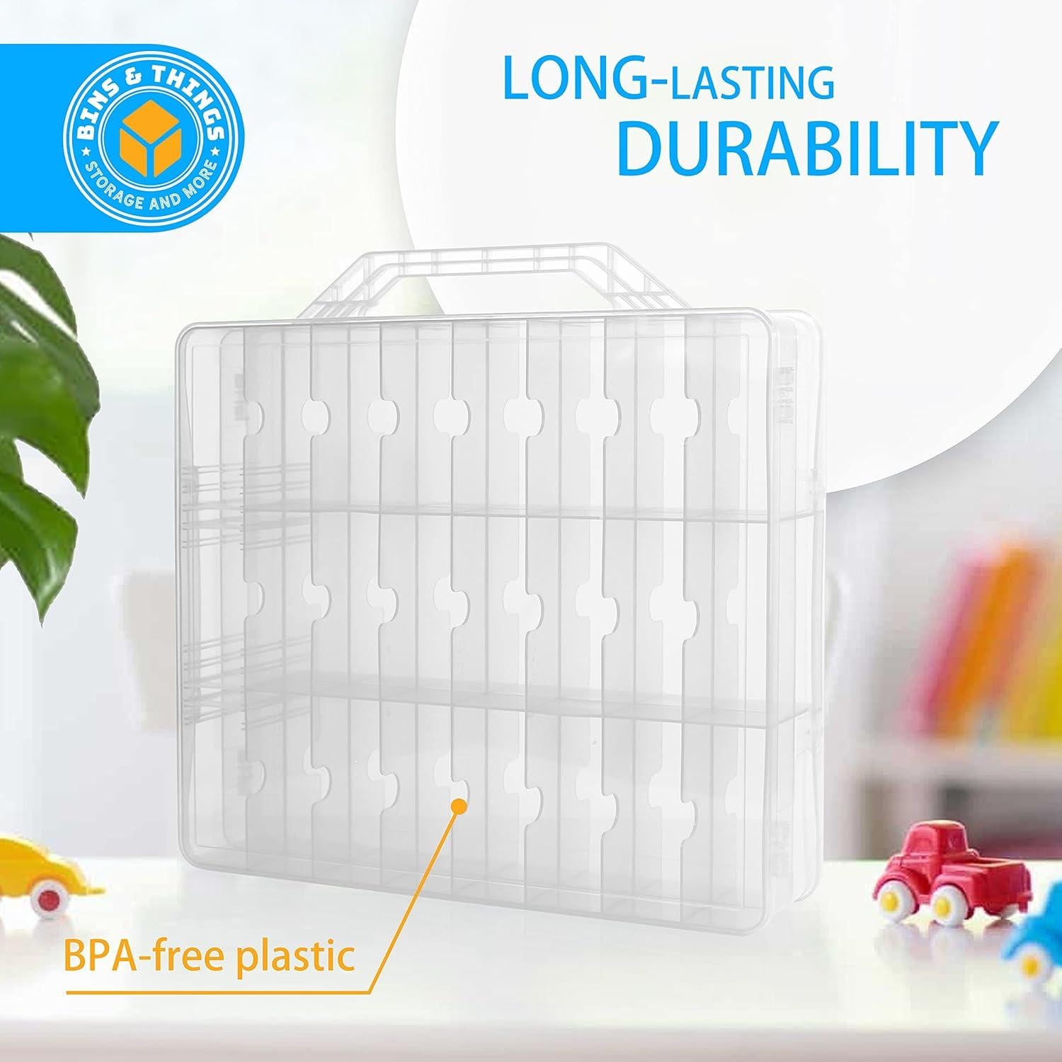 Estuche organizador de coches de juguete Bins & Things 24 compartimentos