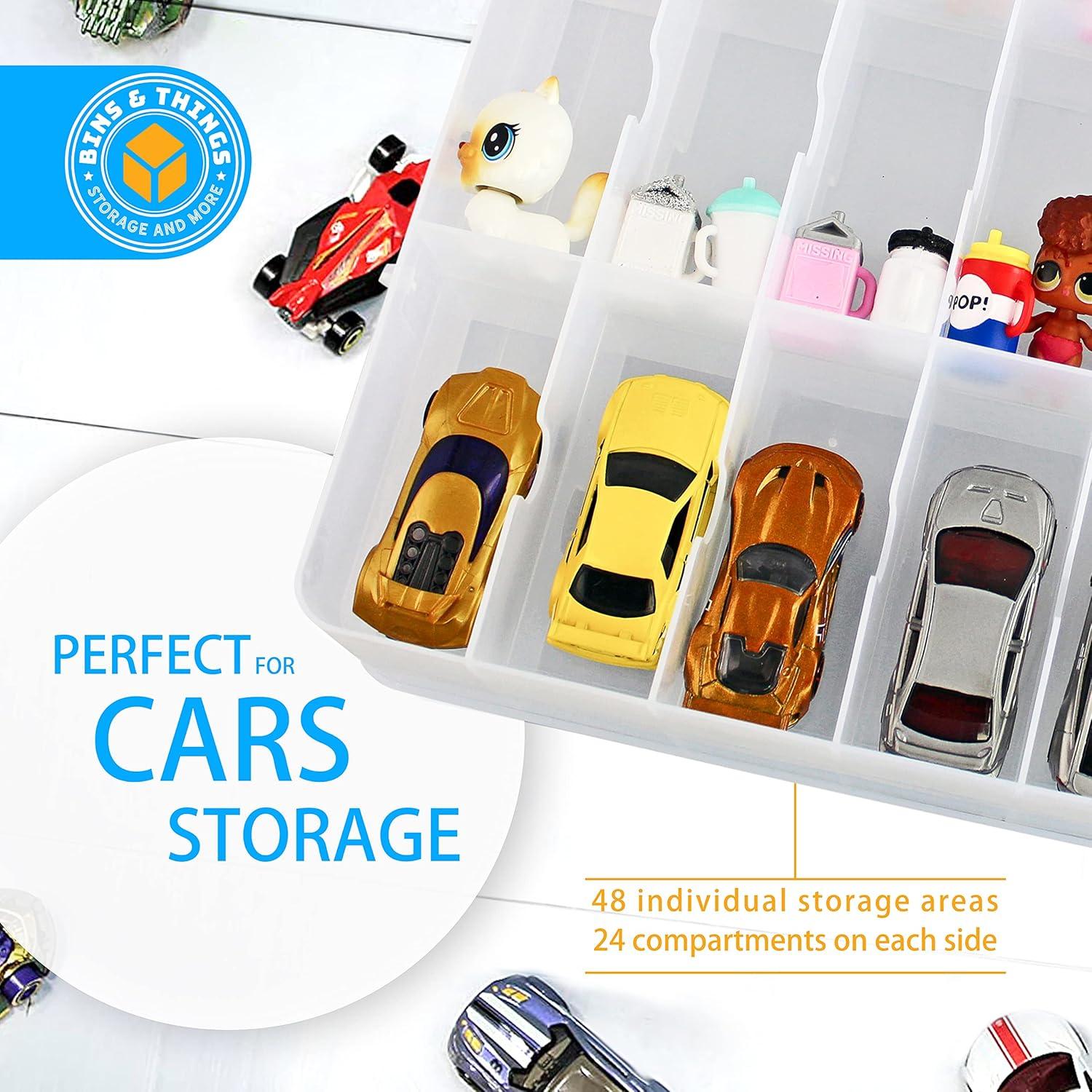 Estuche organizador de coches de juguete Bins & Things 24 compartimentos
