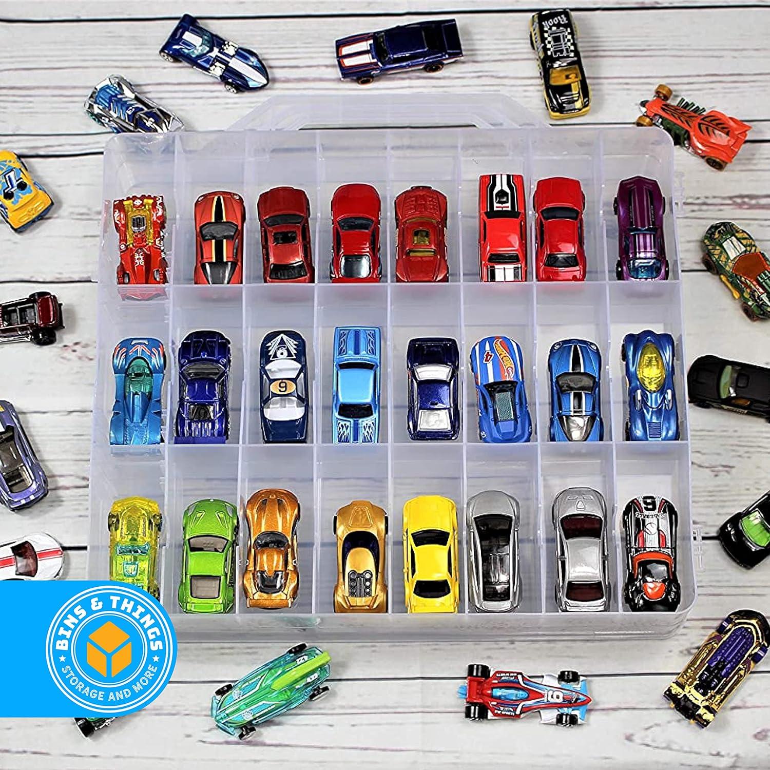 Estuche organizador de coches de juguete Bins & Things 24 compartimentos