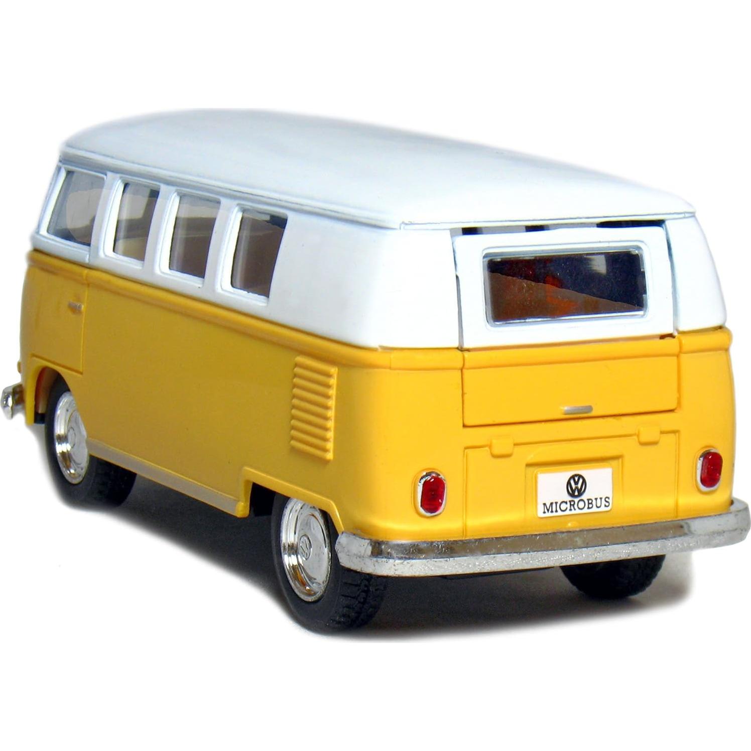 Modelo Volkswagen Classic Bus 1962 KiNSMART 12.7 cm Amarillo