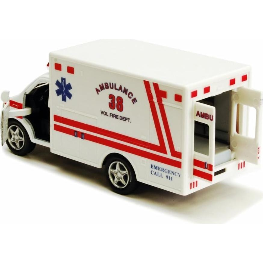 Ambulancia de Juguete KiNSMART 12.7 cm Metal Retroceso