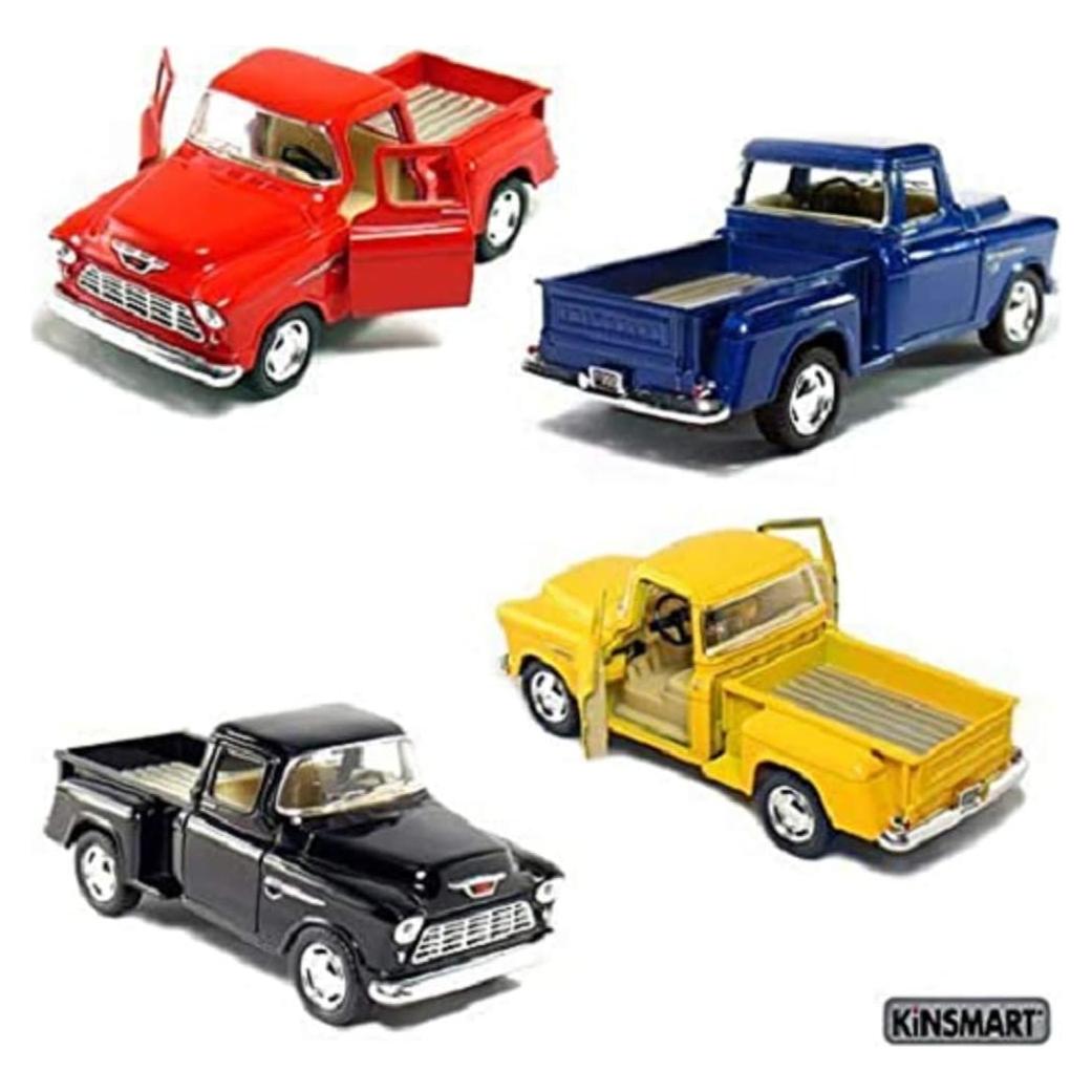 Camioneta Chevrolet Stepside Pickup 1955 KiNSMART 1:32 Metal