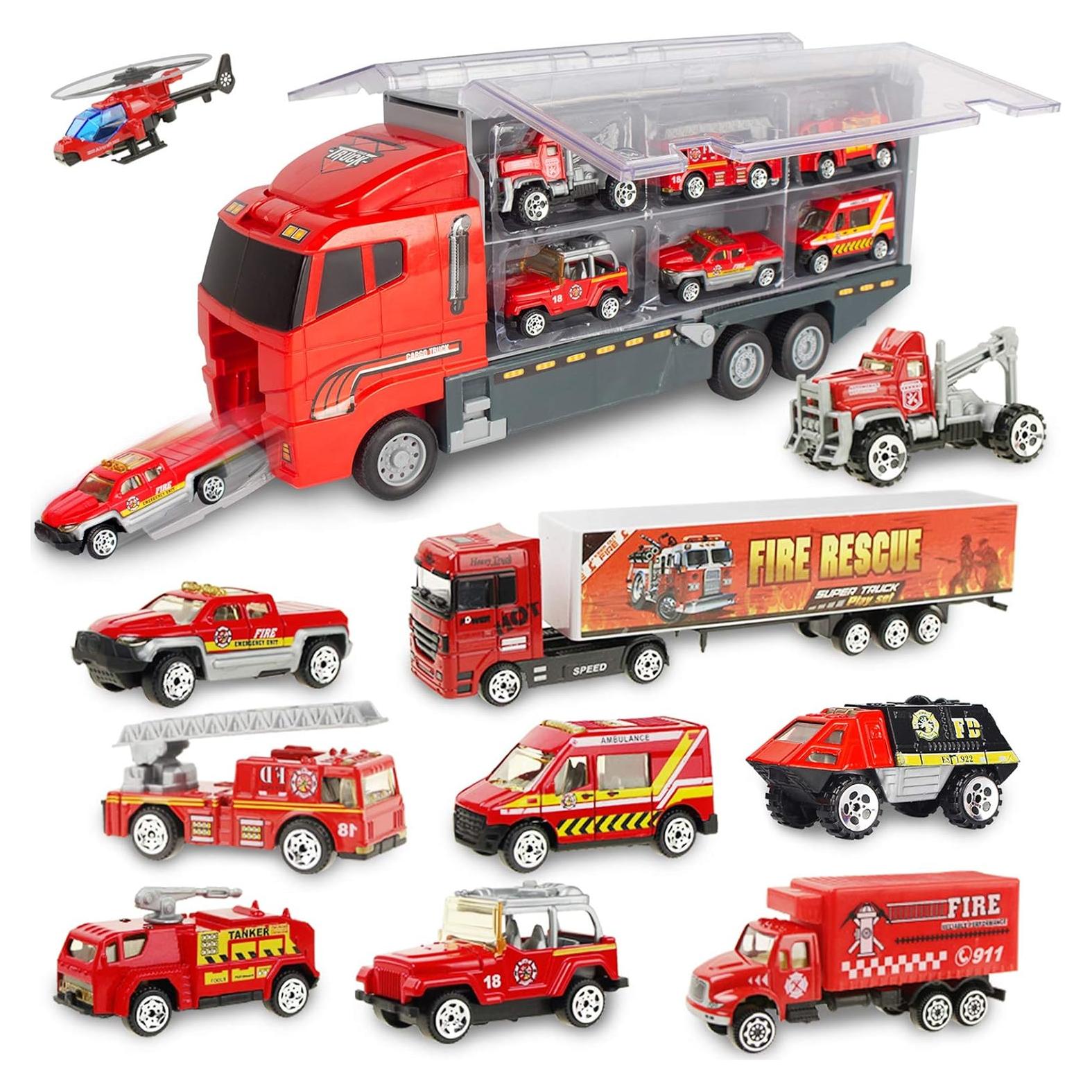 Set de Juguetes Camiones de Bomberos Jenilily para Niños 3-5 Años