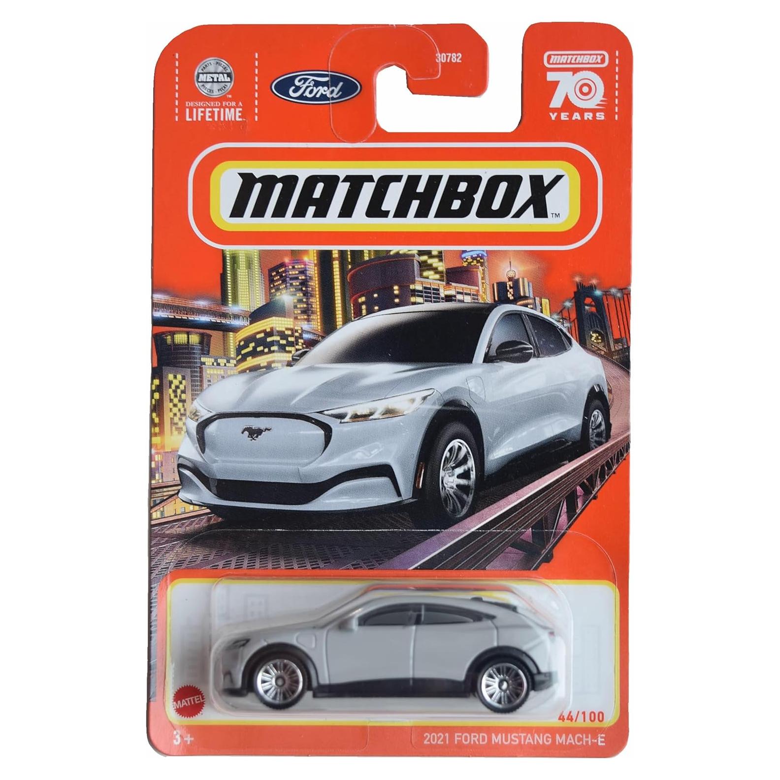 Auto a Escala Matchbox Ford Mustang Mach E 2021 Plata 1:64