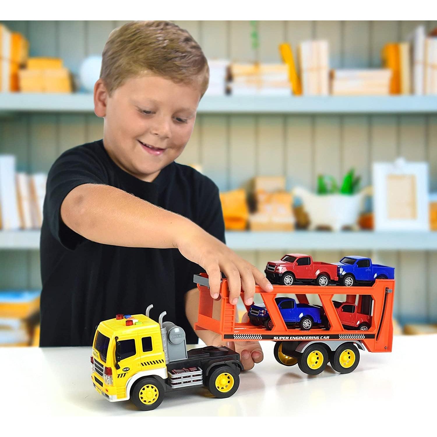 Transporte de Vehículos Sunny Days 6 Piezas con Sonidos