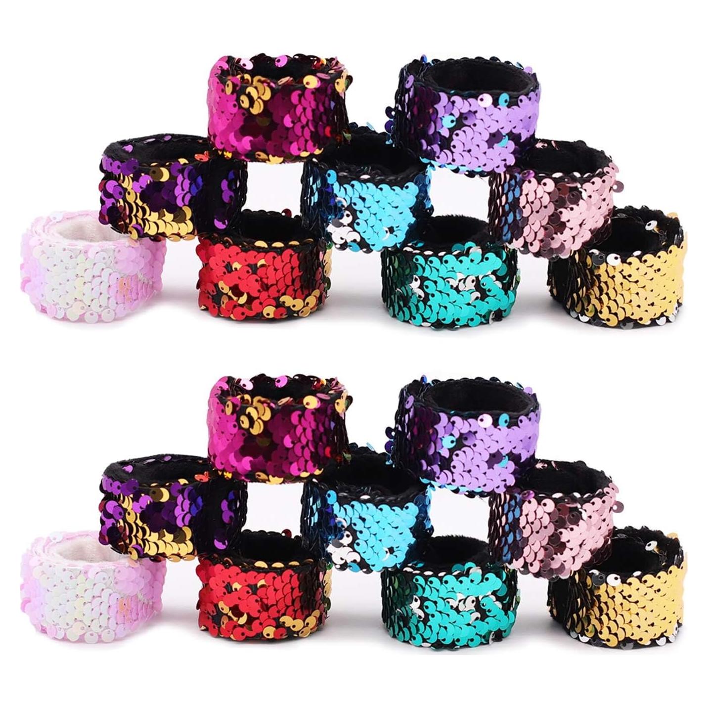 Pulseras Reversibles de Lentejuelas Childom - 20 Unidades