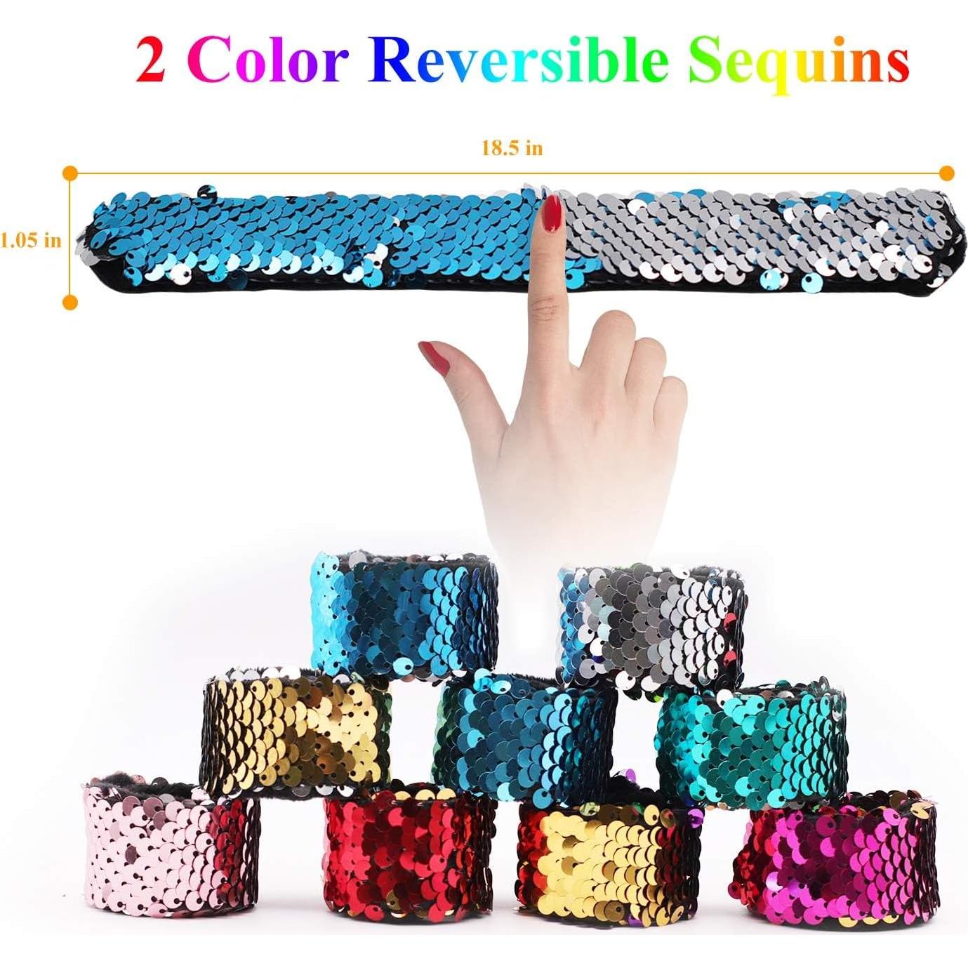 Pulseras Reversibles de Lentejuelas Childom - 20 Unidades