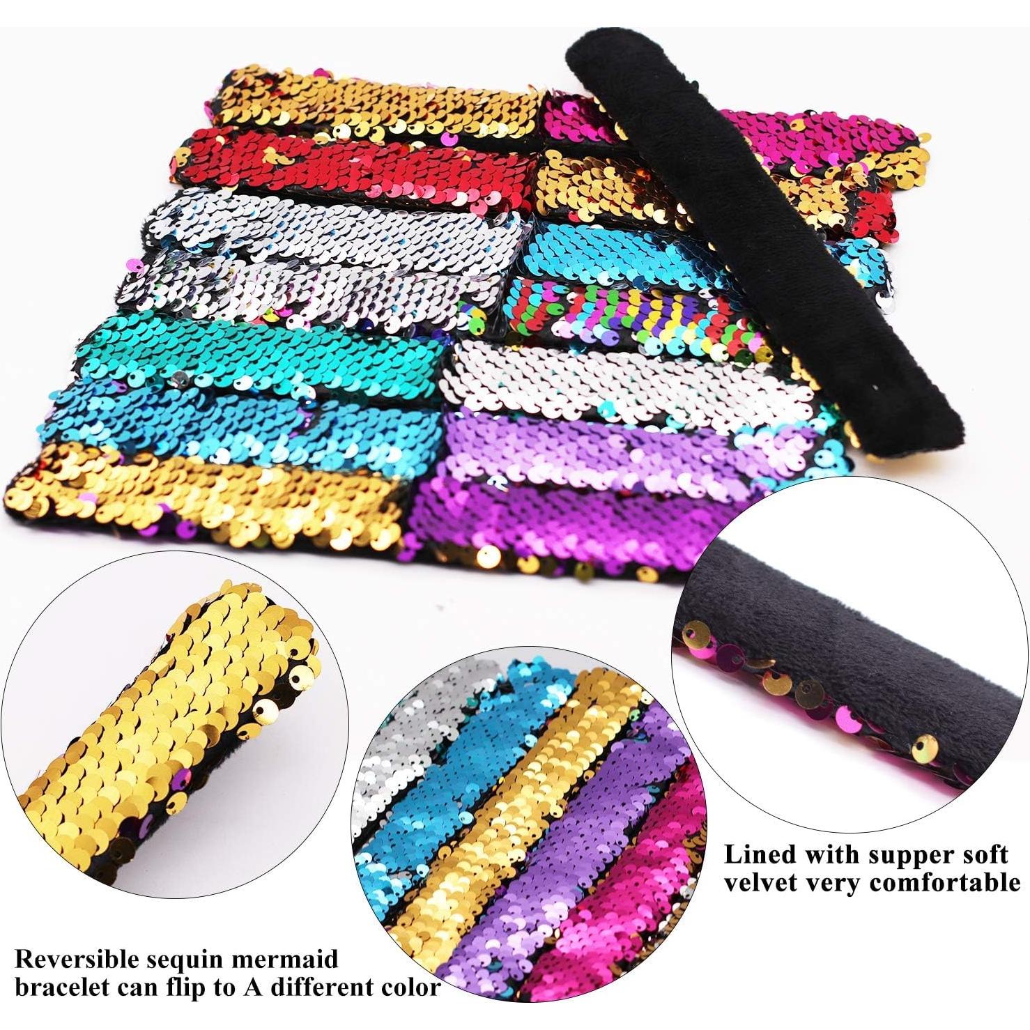 Pulseras Reversibles de Lentejuelas Childom - 20 Unidades