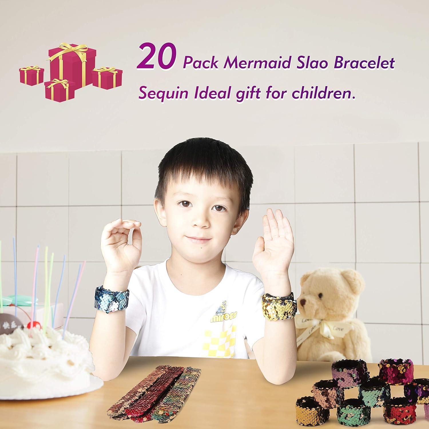 Pulseras Reversibles de Lentejuelas Childom - 20 Unidades