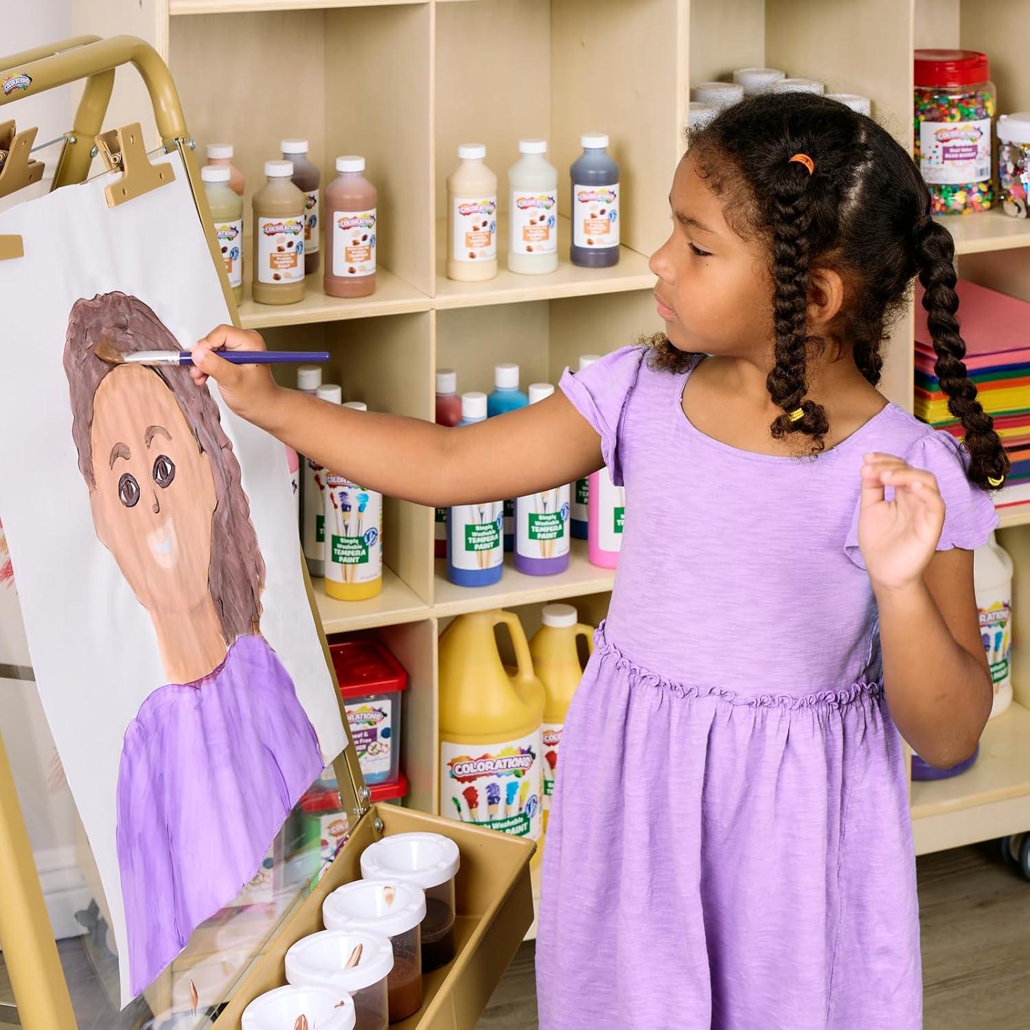 Pintura Tempera Lavable Coloraciones 8 Tonos de Piel 226ml