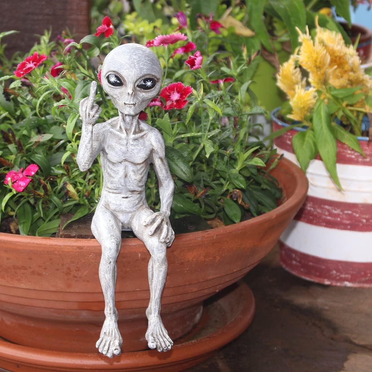 Estatua Extraterrestre Grosera 25.4 cm John Bernard Decoración
