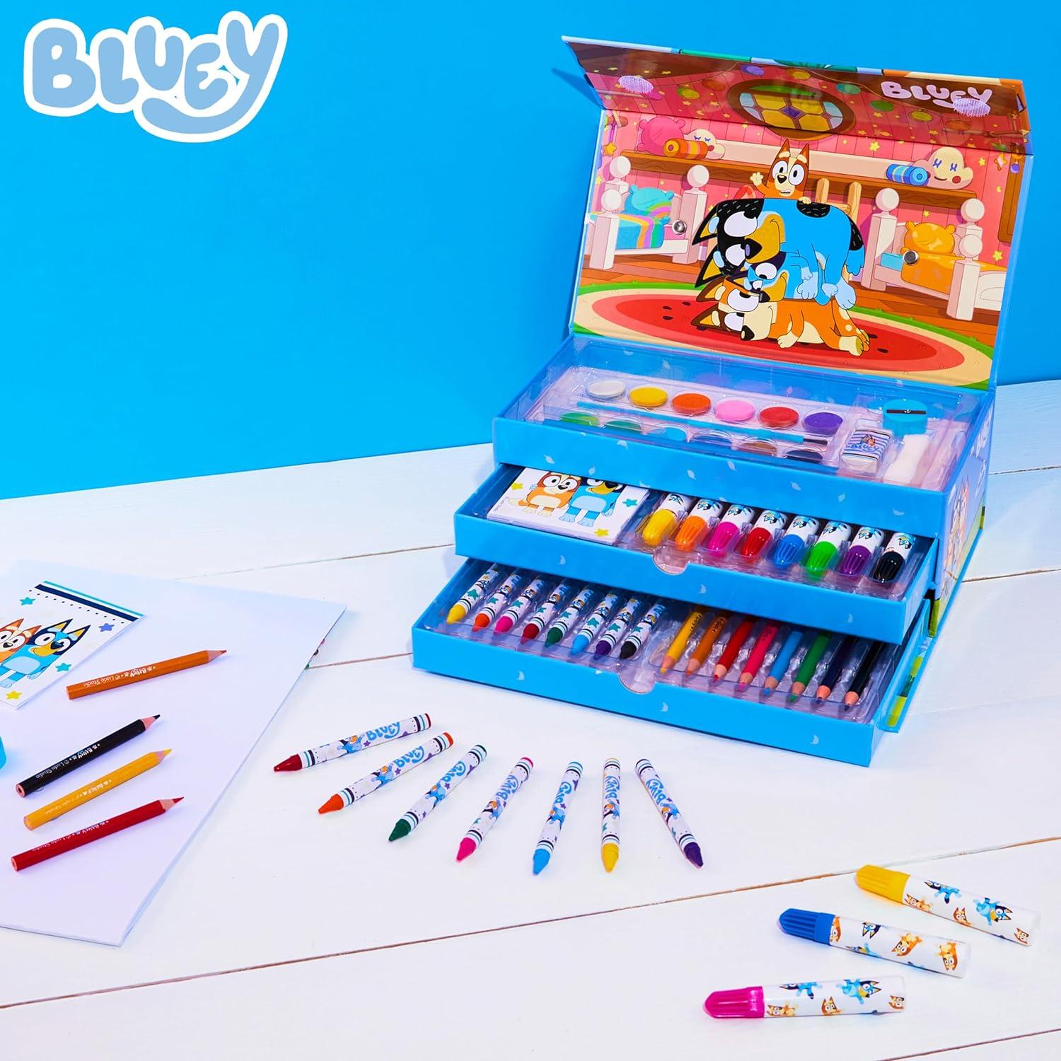 Juego de Arte Bluey para Niños - Kit de Pintura y Dibujo
