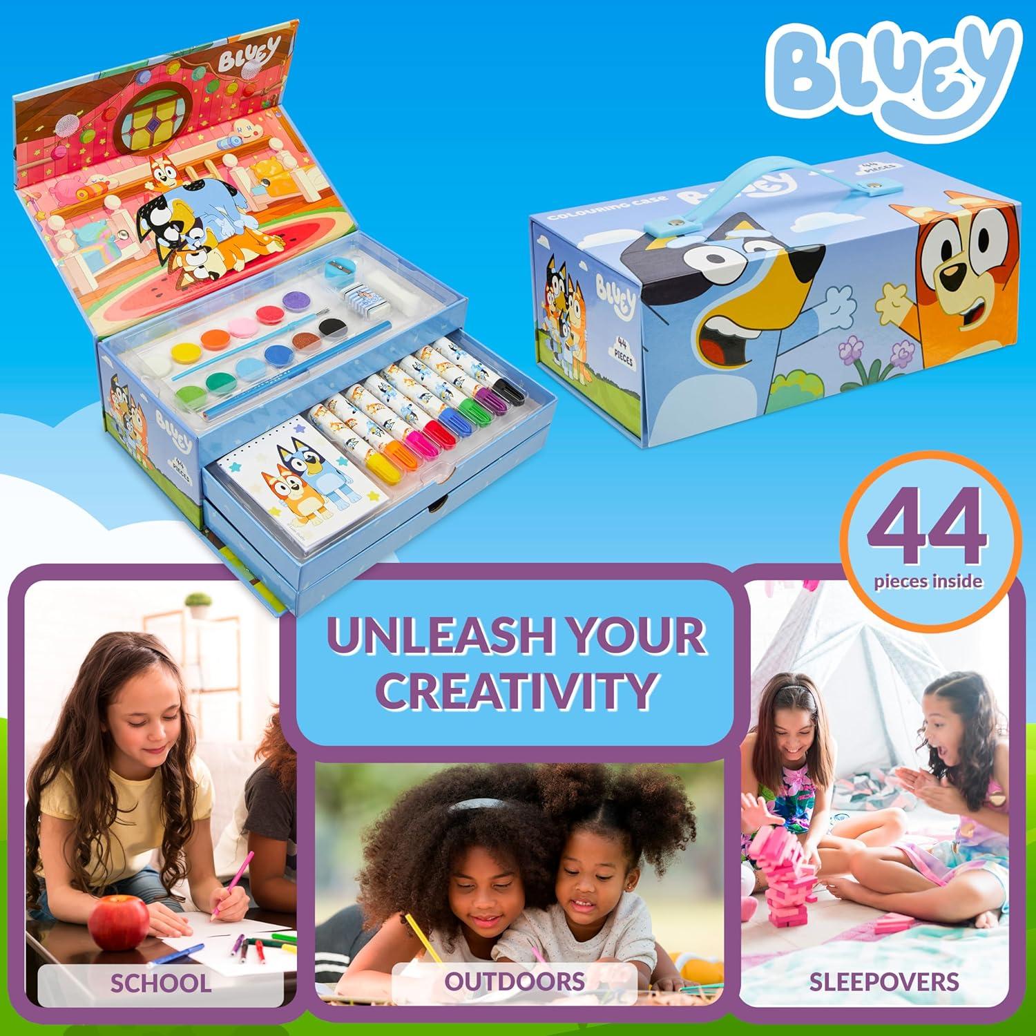 Juego de Arte Bluey para Niños - Kit de Pintura y Dibujo