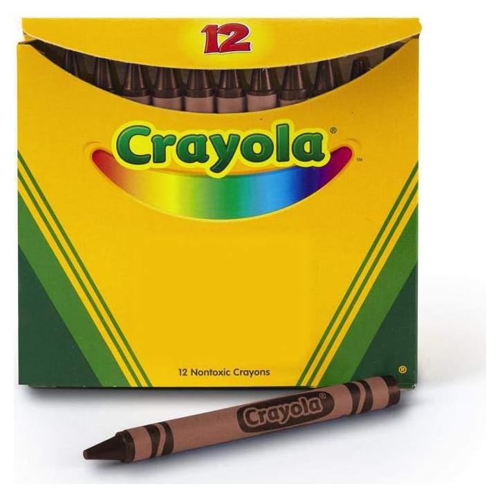 Crayones Crayola Marrón a Granel 12 Unidades
