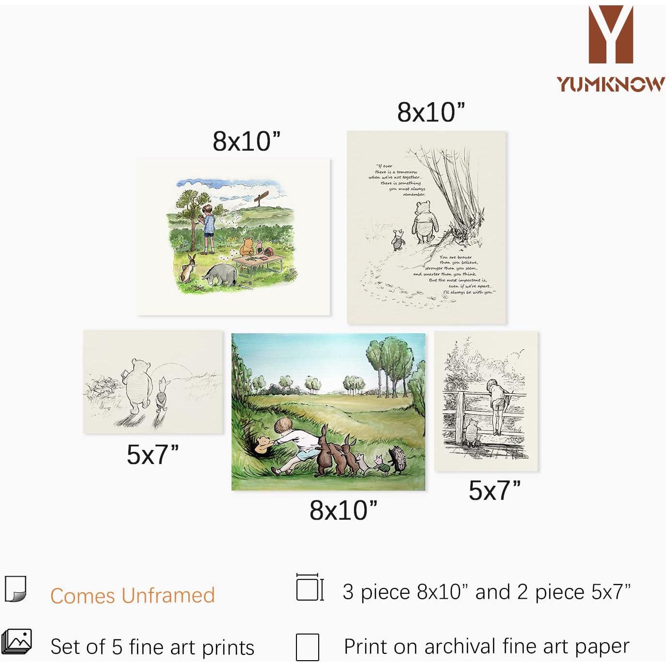 Póster Decorativo Winnie The Pooh - Citas Motivacionales 20x25 cm