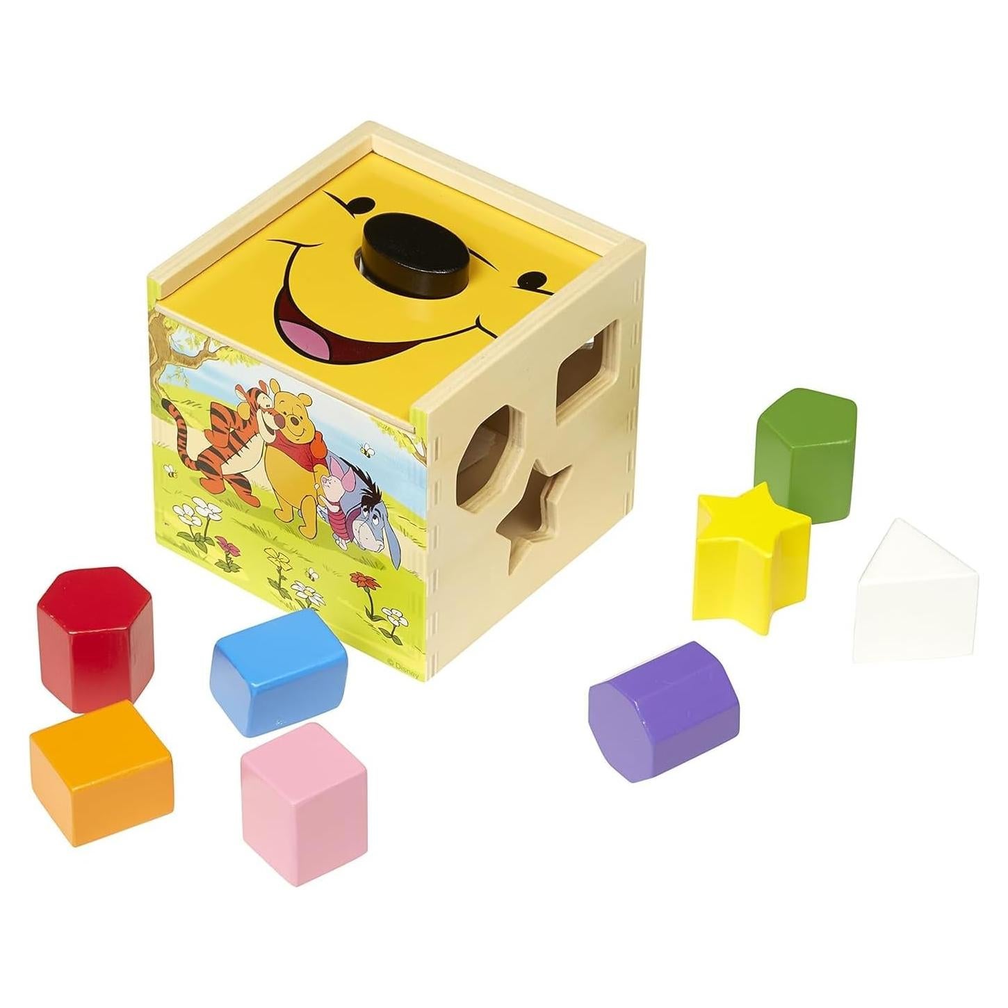 Cubo de Clasificación de Formas de Madera Melissa & Doug 9 Piezas