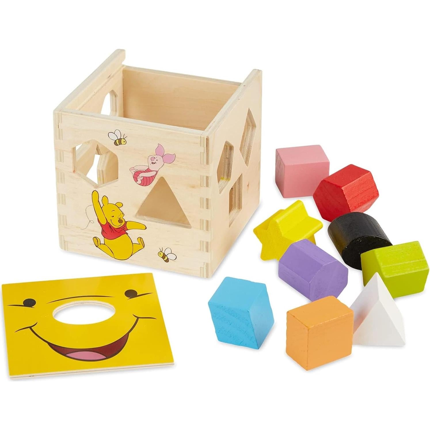 Cubo de Clasificación de Formas de Madera Melissa & Doug 9 Piezas