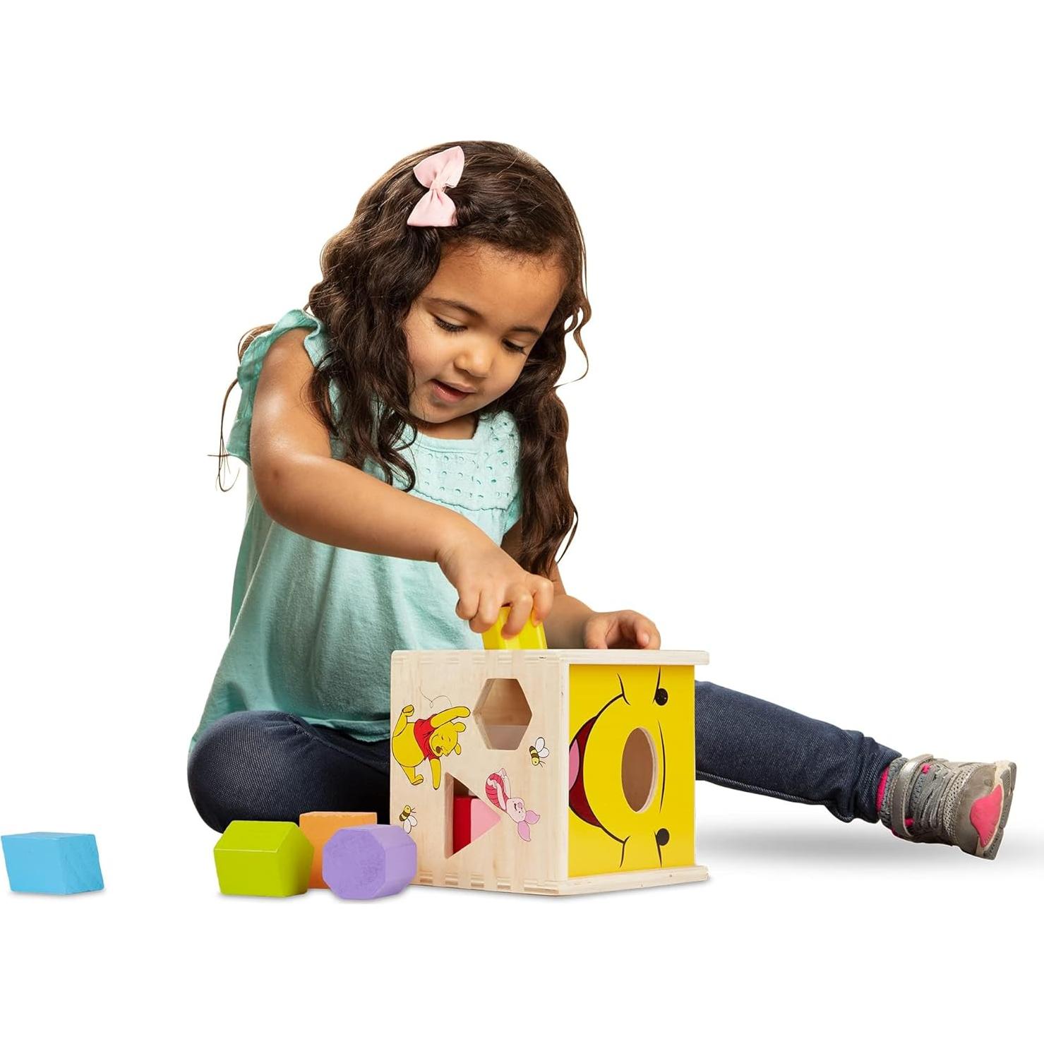 Cubo de Clasificación de Formas de Madera Melissa & Doug 9 Piezas