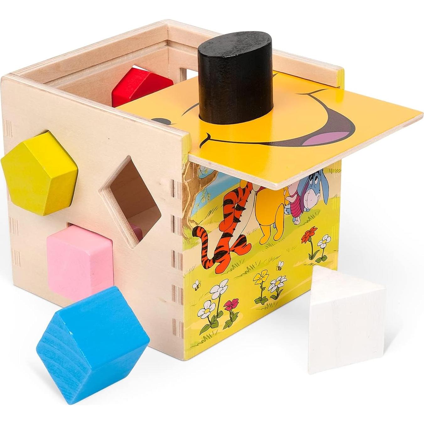 Cubo de Clasificación de Formas de Madera Melissa & Doug 9 Piezas