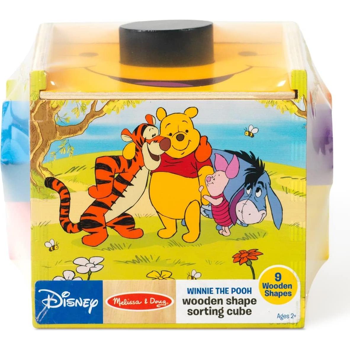 Cubo de Clasificación de Formas de Madera Melissa & Doug 9 Piezas