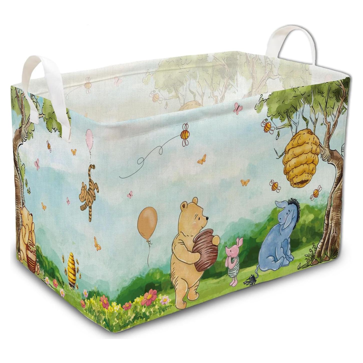Canasta de Almacenamiento Winnie Pooh Plegable 38x28cm