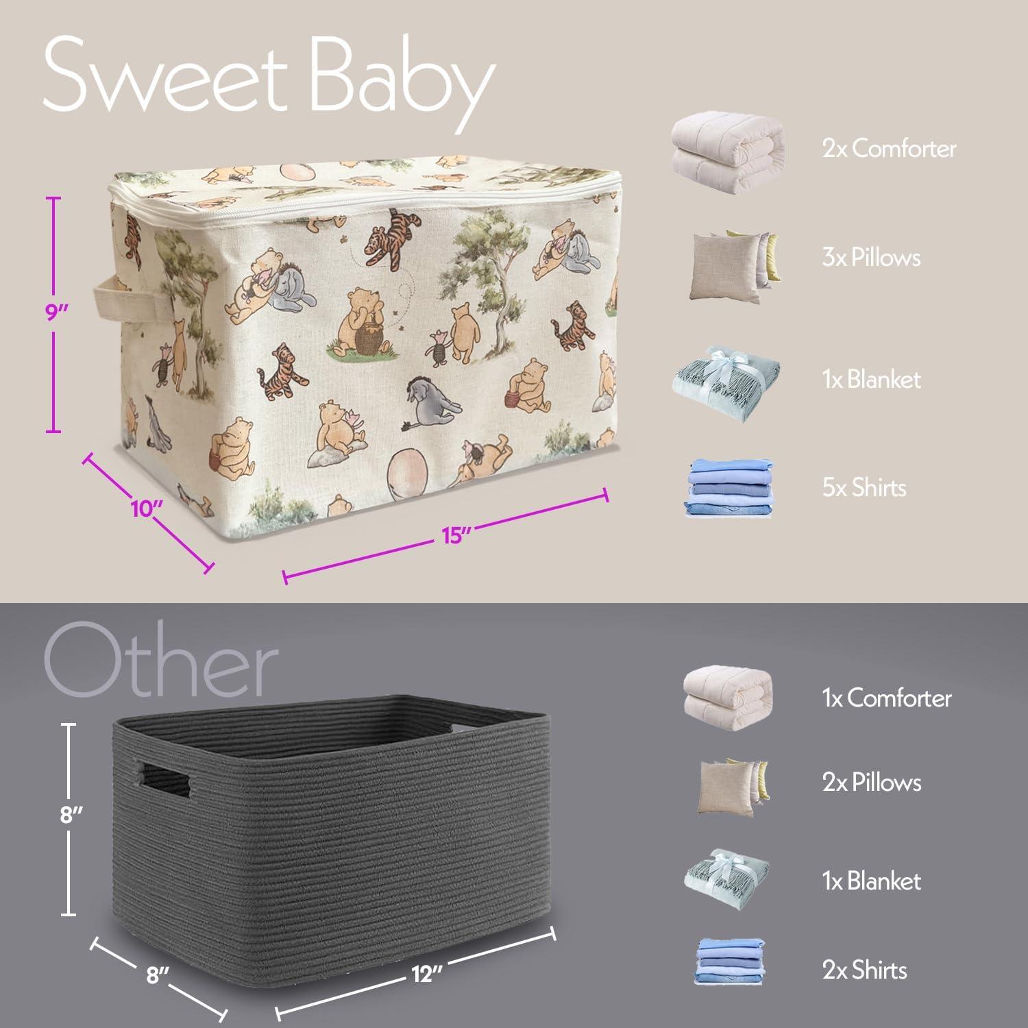 Cesta de Almacenamiento Winnie Pooh Sweet Baby 40x25x28 cm