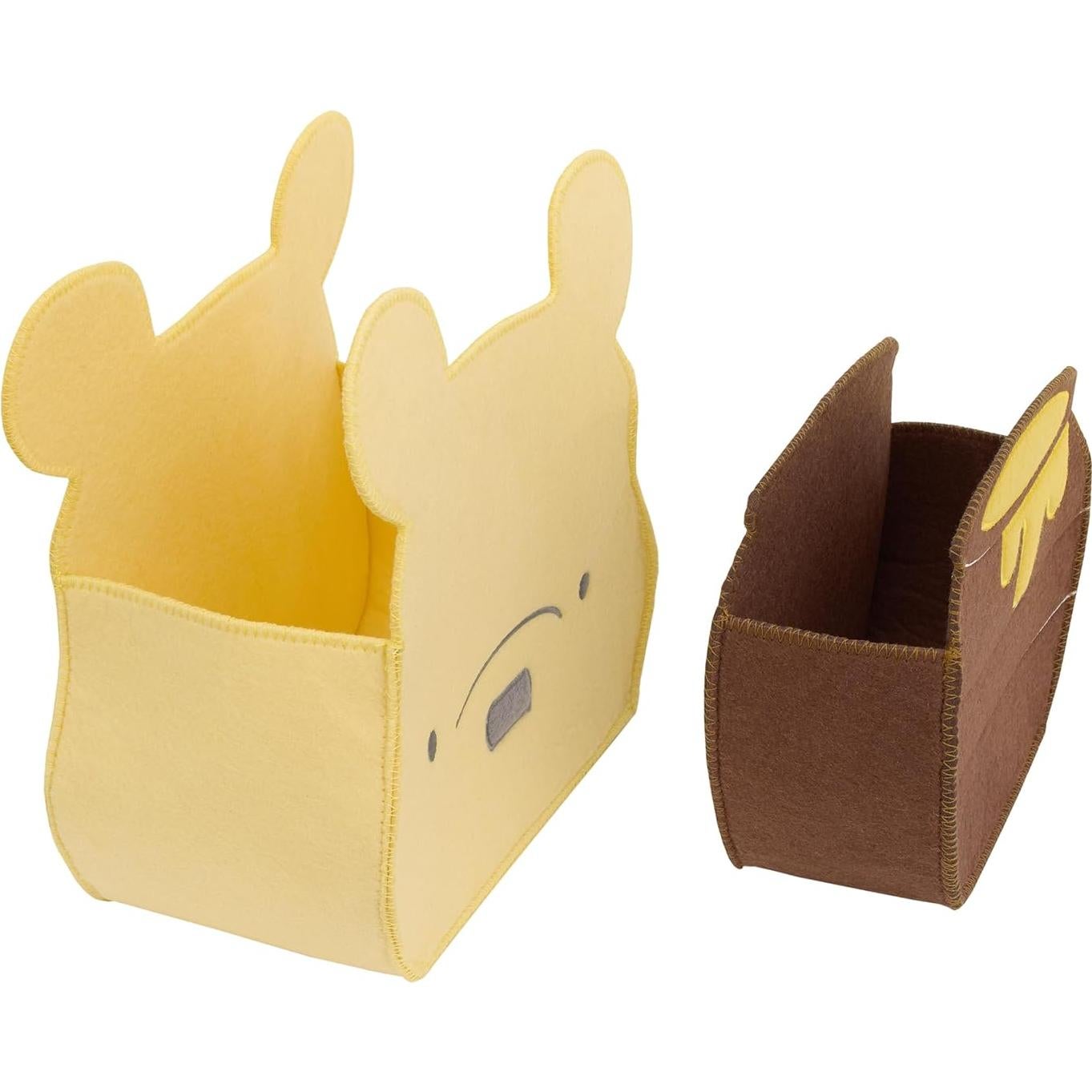 Juego de Cestas de Almacenamiento Fieltro Disney Winnie Pooh 2 Piezas