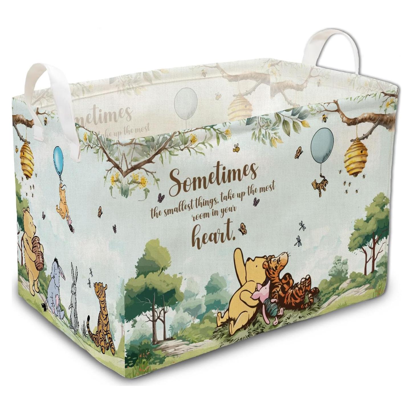 Cesta de Almacenamiento Winnie Azul 38x27.9x23.9 cm Plegable