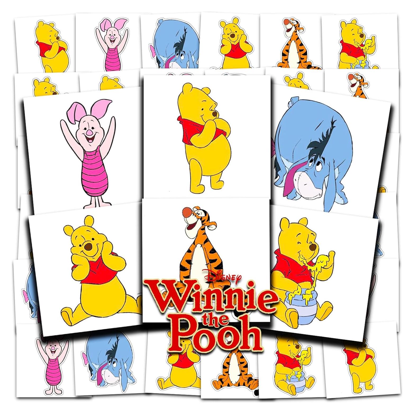 Tatuajes Temporales Disney Winnie the Pooh - 72 Piezas 5.08 cm